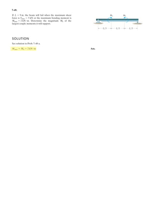 0
NB
W L
4 r
6Fx = 0; NA cos T  