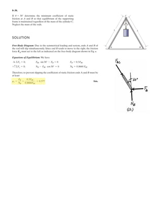 FLD
FLK
FCD
FKD
§
¨
¨
¨
¨
¨
©
·
¸
¸
¸
¸
¸
¹
0
112.5
112.5
50
§
¨
¨
¨
¨
©
·
¸
¸
¸
¸
¹
kN Positive (T)
Negative (C)
29.
Ans.
–
 