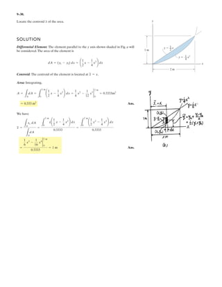 6 11
The handle of the sector press is fixed to gear G, which in turn is in mesh with the sector gear
C. Note that AB is pinned at its ends to gear C and the underside of the table EF, which is
allowed to move vertically due to the smooth guides at E and F. If the gears exert tangential
forces between them, determine the compressive force developed on the cylinder S when a
vertical force F is applied to the handle of the press.
Given:
F 40 N
a 0.5 m
b 0.2 m
c 1.2 m
d 0.35 m
e 0.65 m
Solution:
Member GD:
6MG = 0; F a FCGb 0
FCG F
a
b
FCG 100 N
Sector gear :
6MH = 0; FCG d e( ) FAB
c
c
2
d
2

§
¨
©
·
¸
¹
d 0
FAB FCG d e( )
c
2
d
2

c d
§
¨
©
·
¸
¹
FAB 297.62 N
Table:
6Fy = 0; FAB
c
c
2
d
2

§
¨
©
·
¸
¹
Fs 0
Fs FAB
c
c
2
d
2

§
¨
©
·
¸
¹
Fs 286 N
5.
Ans.
–
 