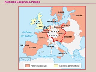 Antzinako Erregimena. Politika
 