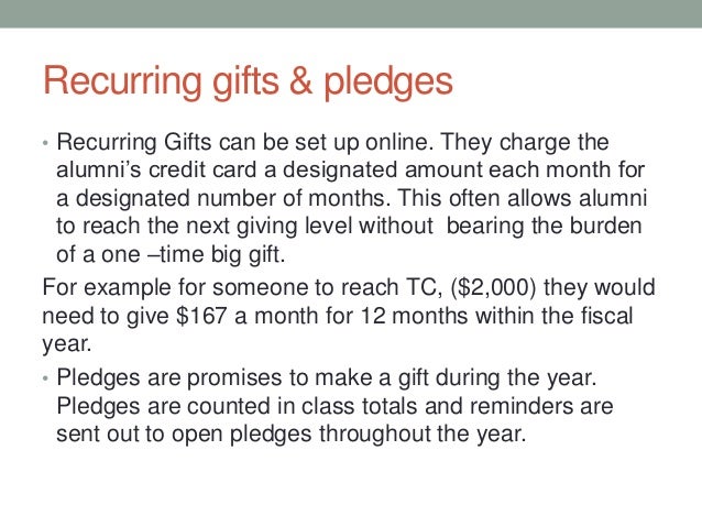sample pledge reminder letters