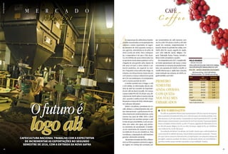 A
CAFé
C o f f e e
As esperanças da cafeicultura brasilei-
raestãoconcentradasnarecuperaçãodos
volumes a serem exportados no segun-
do semestre de 2018 (quando começa o
ano agrícola, estendendo-se de julho de
2018 a junho de 2019). Para a tempora-
da, a expectativa é de que o País alcan-
ce a 35 milhões de sacas embarcadas (ou
se aproxime muito desse patamar) com a
chegada de uma grande safra, depois de
três anos em que o clima reduziu o po-
tencial produtivo, em especial no coni-
lon. Enquanto a nova safra não chega, no
entanto, nos três primeiros meses do ano
civil (janeiro a março) o Brasil teve queda
de 4,1% nos embarques, no comparativo
com o mesmo período de 2017.
A receita cambial caiu e chegou a US$
1.233 milhão. As informações são do rela-
tório de abril do Conselho de Exportado-
res de Café do Brasil (Cecafé). Em março,
o preço médio foi US$ 157,00 por saca, de-
créscimode10,6%sobreomesmomêsde
2017, quando a média era de US$ 175,62.
Dejaneiroa marçode2018,oBrasil expor-
tou café para 106 países.
Nelson Carvalhaes, presidente do Ce-
café, destaca o comportamento das ven-
das internacionais: a performance foi po-
sitivamesmoemcenáriosadversos,como
ocorreu nos anos de 2008, 2010 e 2014.
Entende que isso acontece porque o café
é mais do que uma bebida, e sim um pro-
duto com sabor sem igual, que promo-
ve momentos de socialização. A tendên-
cia de crescimento do consumo mundial
na média de 2% ao ano mantém-se. Para
Carvalhaes, a reputação do café brasileiro
garante a demanda constante.
Noprimeirotrimestrede2018,aAlema-
nhaeosEUAocuparamoprimeiroesegun-
do lugares no ranking dos principais paí-
ses consumidores do café nacional, com
18,1% (1.401.735 sacas) e 16,9% (1.307.654
sacas) em compras, respectivamente. O
terceiro cliente no período foi a Itália, com
10,6% (823.791 sacas), seguida do Japão,
com 7,6% (588.391 sacas). Bélgica, Tur-
quia, Federação Russa, França, Canadá e
Reino Unido completam o quadro.
Nocomparativocom2017,CanadáeRei-
no Unido apresentaram até março o maior
crescimento no consumo do produto brasi-
leiro, com aumento de 10,92% e 16,29%. O
Cecafé informa que o Japão teve a terceira
maior evolução nas compras, de 9,95%, se-
guidodaItália,com4,6%.
l SEM SOBRESSALTOS
Oscafésdequalidadediferenciadarepresentaram18%doconjuntodeexporta-
çõesnoprimeirotrimestrede2018,com1.392.422sacas.Emreceitacambial,omo-
deloalcançou21,6%dasvendas.Comparadosaomesmoperíodode2017,oscafés
diferenciadosrepresentaramcrescimentode24,2%emreceita.Oprincipaldestino
foramosEstadosUnidos(24,6%,ou343.174sacas),seguidosdeAlemanha(14,1%,
ou 196.226 sacas), Bélgica (12,1%, ou 169.110 sacas), Japão (9,3%, ou 129.858 sa-
cas) e Itália (6,2%, ou 86.708 sacas).
Na avaliação de Nelson Carvalhaes, do Cecafé, mesmo que a safra brasileira al-
cance mais de 55 milhões de sacas, haverá destino para toda a produção. “Soman-
dooquevamosconsumirinternamente,asexportaçõeseumpequenoestoquede
passagem, teremos condição de oferta e de demanda dentro da normalidade, o
que deve manter preços também ajustados a essa realidade”, finaliza.
Primeiro
semestre
ainda operava
com queda
nos volumes
embarcados
Ofuturoé
logoaliCafeicultura nacional trabalha com a expectativa
de incrementar as exportações no segundo
semestre de 2018, com a entrada da nova safra
SílvioÁvila
MER C A DO
M a r k e t
46
InorAg.Assmann
47
pelo mundo
• aroundtheglobe
Evoluçãodovolumeereceitacambial
dasexportaçõesbrasileirasdecafé
Anocivil–Janeiroadezembro(acumulado)
MilSacas60Kg/US$FOBbilhões
*Médiaperíodo:33.139Milsacas60kg
ANO	 Mil	Receitas
	 Sacas 60	 Cambiais
2012	 28.550	6,40
2013	 31.661	5,22
2014	 36.427	6,60
2015	 37.019	6,15
2016	 34.271	5,45
2017	 30.919	5,24
2018**	7.739	1,23
**Janeiro a março.
Fonte: Cecafé, abril de 2018.
 