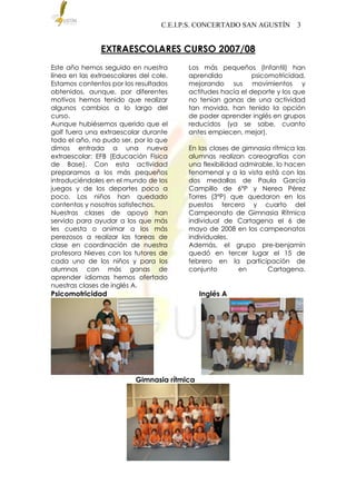 Anuario Colegio San Agustín 2008