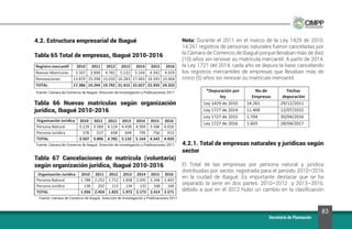 83
Secretaría de Planeación
4.2. Estructura empresarial de Ibagué
Tabla 65 Total de empresas, Ibagué 2010-2016
Tabla 66 Nuevas matrículas según organización
jurídica, Ibagué 2010-2016
Tabla 67 Cancelaciones de matrícula (voluntaria)
según organización jurídica, Ibagué 2010-2016
Nota: Durante el 2011 en el marco de la Ley 1429 de 2010,
14.261 registros de personas naturales fueron canceladas por
la Cámara de Comercio de Ibagué porque llevaban más de diez
(10) años sin renovar su matrícula mercantil. A partir de 2014,
la Ley 1727 del 2014, cada año se depura la base cancelando
los registros mercantiles de empresas que llevaban más de
cinco (5) años sin renovar su matrícula mercantil.
4.2.1. Total de empresas naturales y jurídicas según
sector
El Total de las empresas por persona natural y jurídica
distribuidas por sector, registrada para el periodo 2010–2016
en la ciudad de Ibagué. Es importante destacar que se ha
separado la serie en dos partes: 2010–2012 y 2013–2016,
debido a que en el 2012 hubo un cambio en la clasificación
Fuente: Cámara de Comercio de Ibagué. Dirección de Investigación y Publicaciones 2017
Fuente: Cámara de Comercio de Ibagué. Dirección de Investigación y Publicaciones 2017
Fuente: Cámara de Comercio de Ibagué. Dirección de Investigación y Publicaciones 2017
 