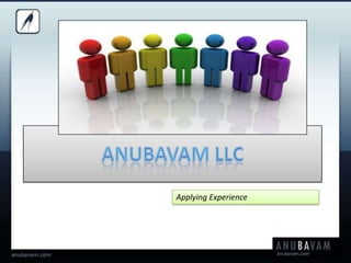 Anubavam LLC Applying Experience 