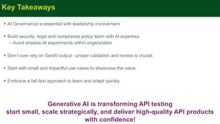 apidays Paris 2024 - The Power of Generative AI in API Product Testing ...