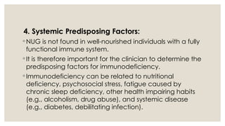 Acute necrotizing ulcerative gingivitis. | PPTX