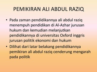 Anugerah ali abdul raziq | PPT