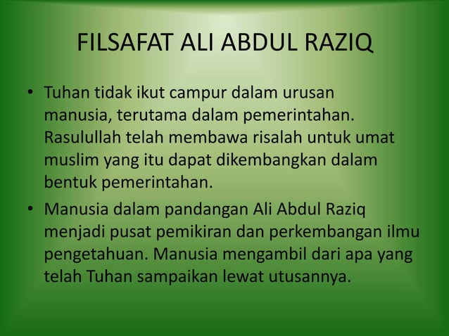 Anugerah ali abdul raziq | PPT