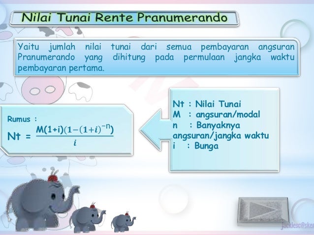 Matematika Keuangan Anuitas dan Rente 