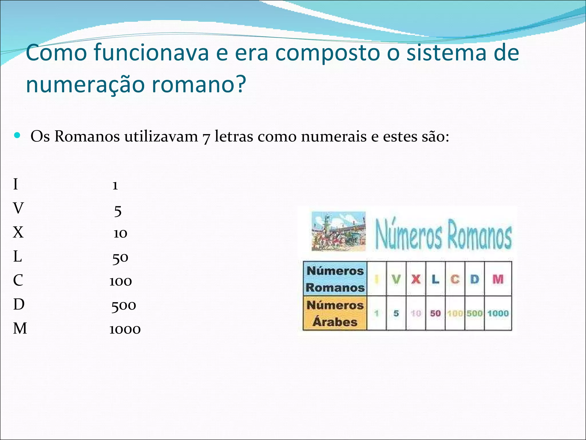 A numeração romana | PPT