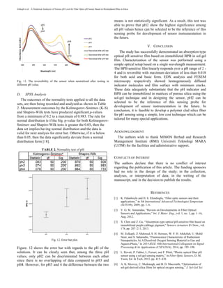 A numerical analysis of various p h level for fiber optic ph sensor ...