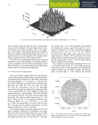 A Numerical Method For Solving Rough Contact Problems Based On The ...