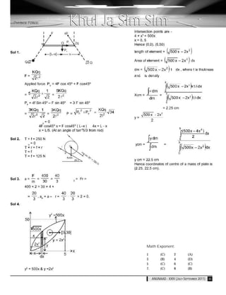 PHYSICS FORCE:   Khul Ja Sim Sim


                          Physics Force:




                                 Math Exponent:

                                 1         (C)      2        (A)
                                 3         (B)      4        (D)
                                 5         (C)      6        (C)
                                 7.        (C)      8        (B)

                                      ANUNAAD - XXIV (JULY-SEPTEMBER 2011) 45
 