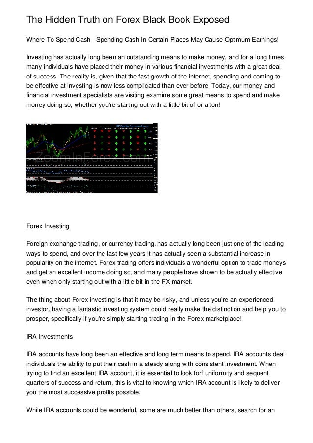 The Hidden Truth On Forex Black Book Exposed - 