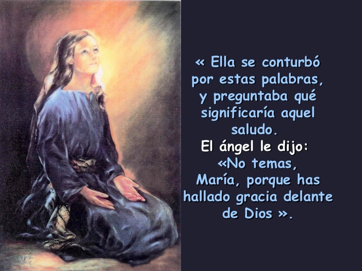 Anunciación del angel a maría