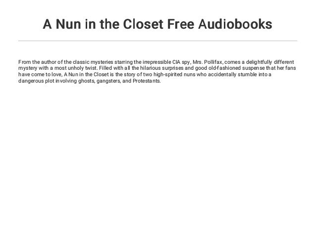 A Nun In The Closet Free Audiobooks