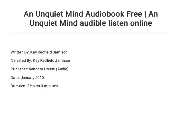 an unquiet mind full text an unquiet mind full text