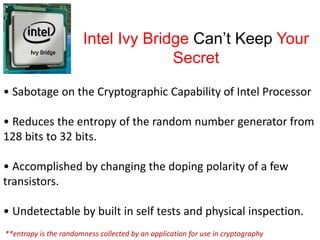 Hardware Trojans By - Anupam Tiwari