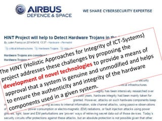 Hardware Trojans By - Anupam Tiwari