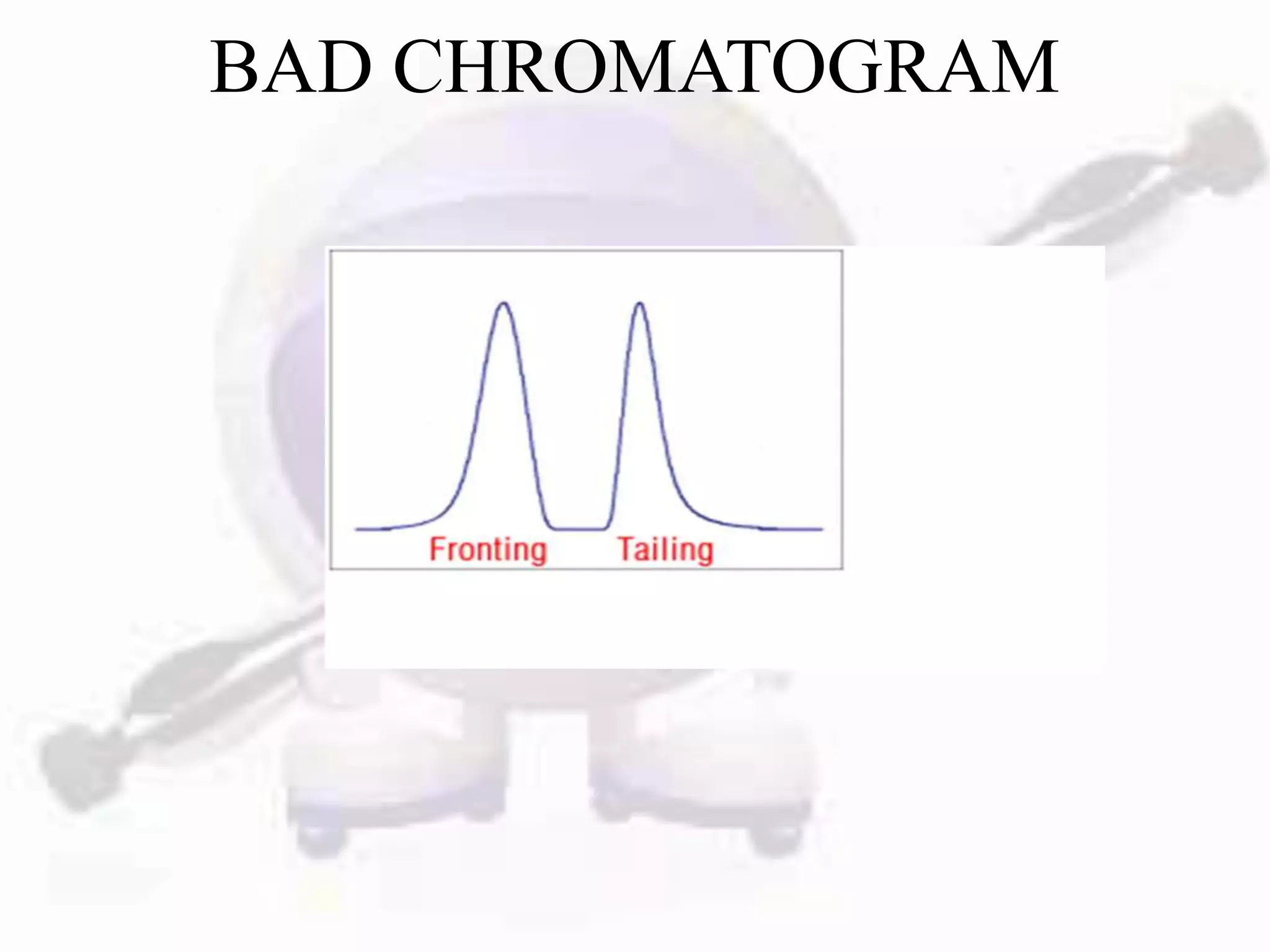 BAD CHROMATOGRAM
 