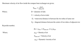 NUMERICAL ENHANCEMENT OF HEAT TRANSFER OF FIN AND TUBE COMPACT HEAT ...