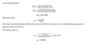 NUMERICAL ENHANCEMENT OF HEAT TRANSFER OF FIN AND TUBE COMPACT HEAT ...