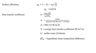 NUMERICAL ENHANCEMENT OF HEAT TRANSFER OF FIN AND TUBE COMPACT HEAT ...