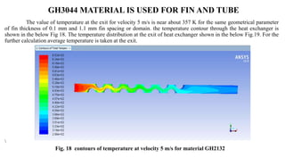NUMERICAL ENHANCEMENT OF HEAT TRANSFER OF FIN AND TUBE COMPACT HEAT ...