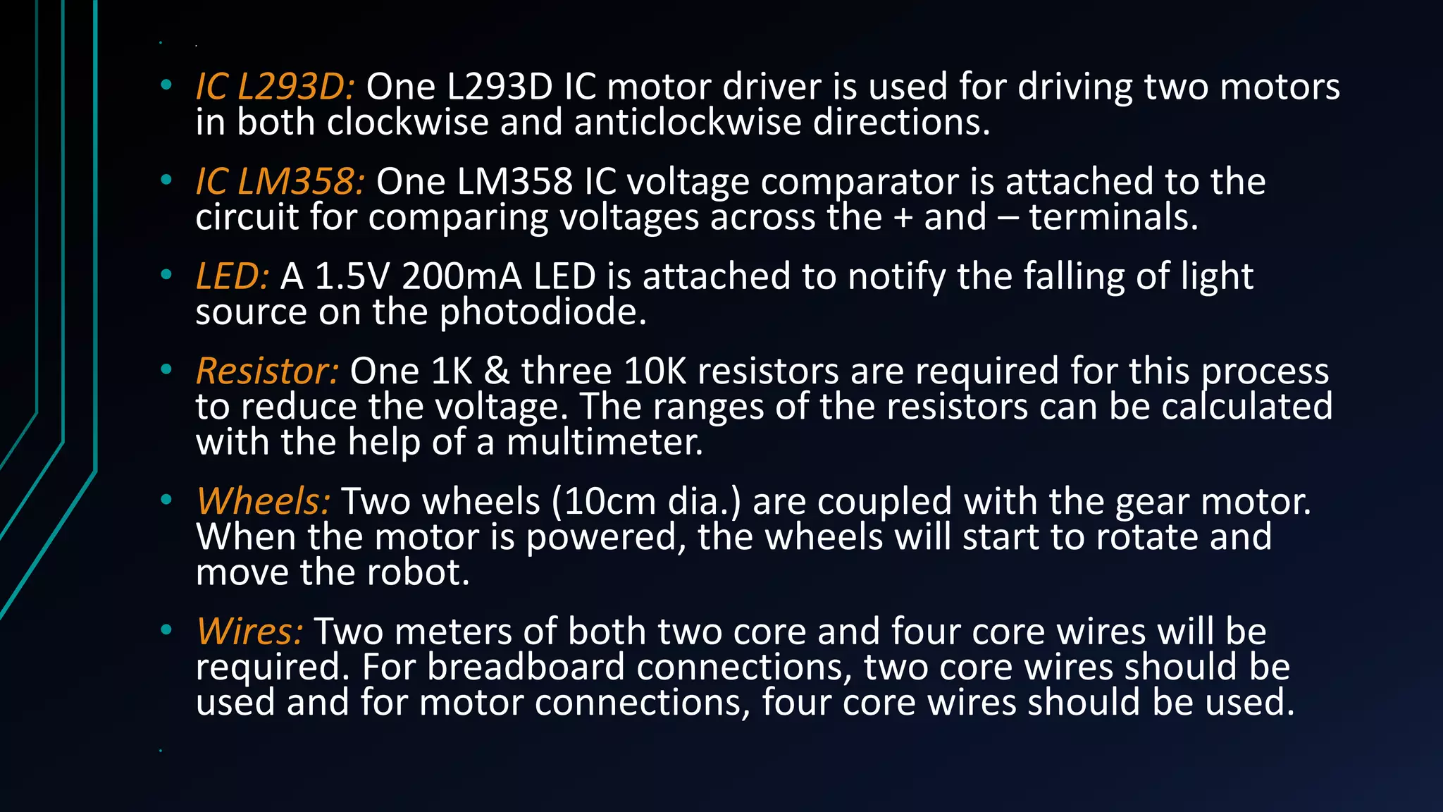 light follower robot | PPTX