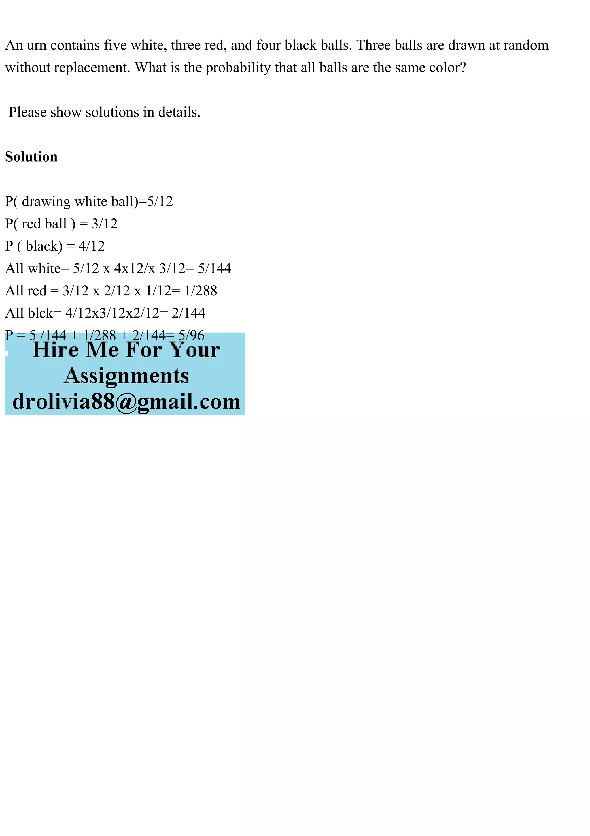 Spectacular Urn 1 Contains 5 Red Balls Design in HD Spectacular Urn 1 Contains 5 Red Balls Design in HD