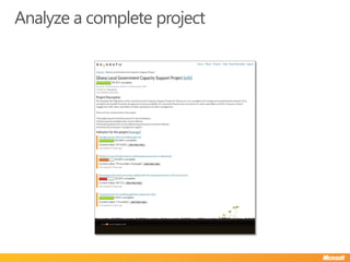 Analyze a complete project
 