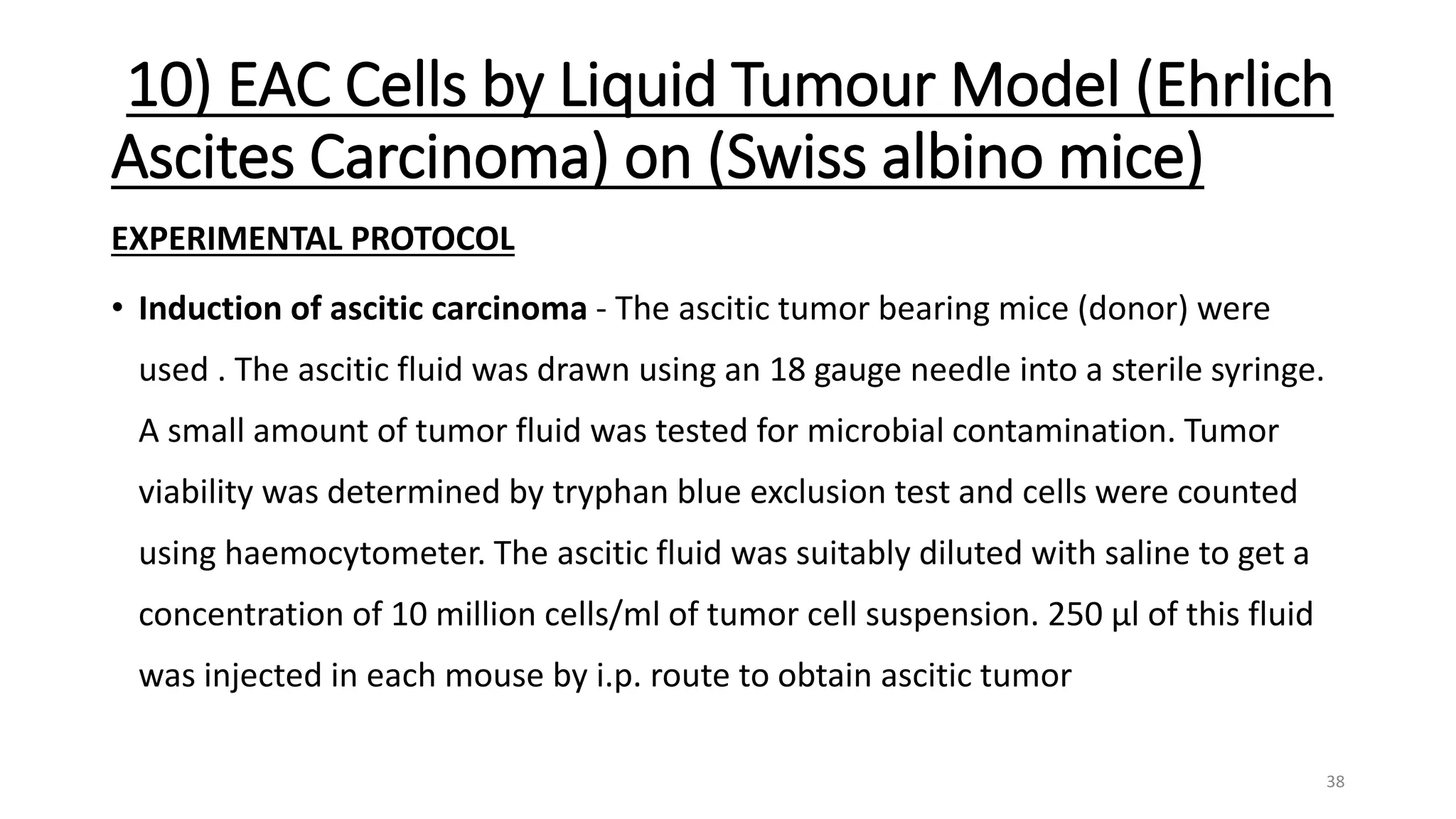 SCREENING OF ANTI CANCER DRUGS | PPTX
