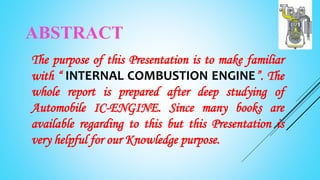 IC engine ppt | PPTX