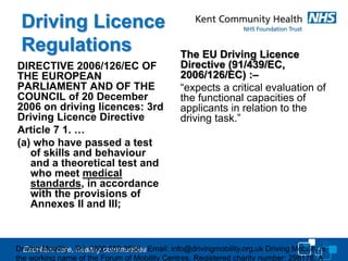 Driving Work Directive Anu Varshney, driving with a disability | PDF