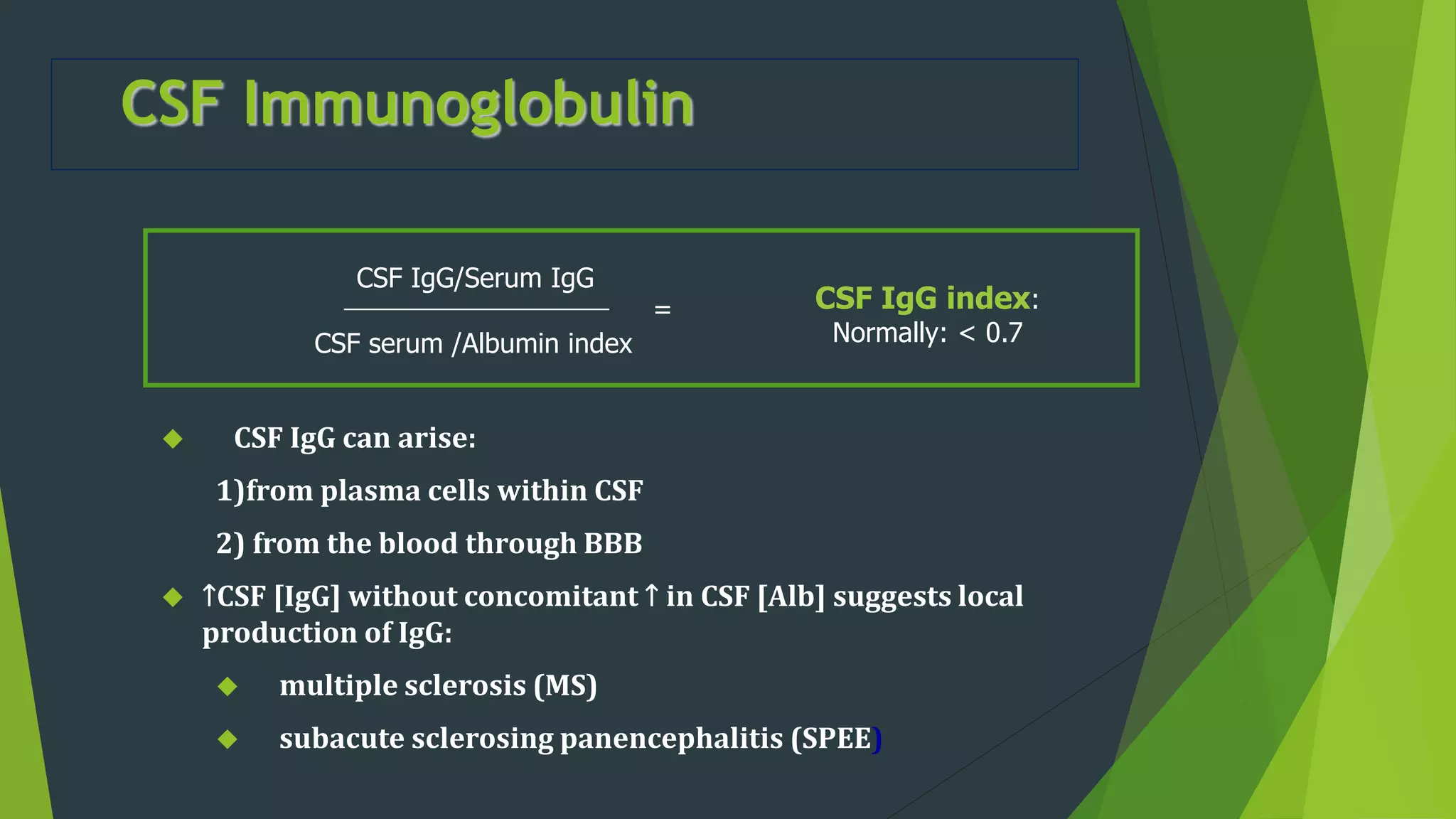 cerebro spinal fluid analysis | PPTX