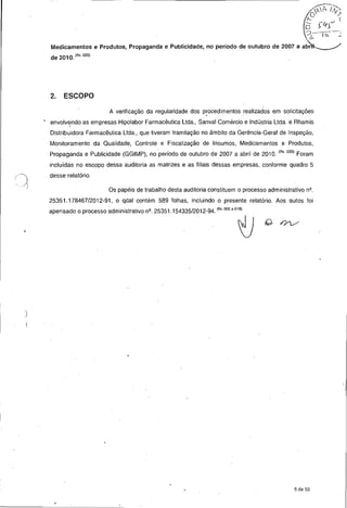 Anvisa - Auditoria especial 04/2012