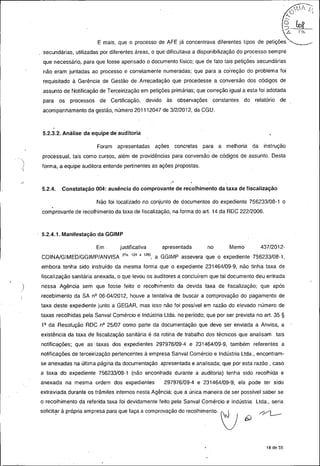 Anvisa - Auditoria especial 04/2012