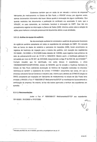 Anvisa - Auditoria especial 04/2012