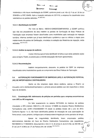 Anvisa - Auditoria especial 04/2012