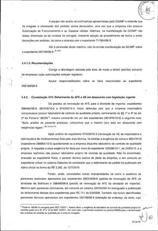 Anvisa - Auditoria especial 04/2012