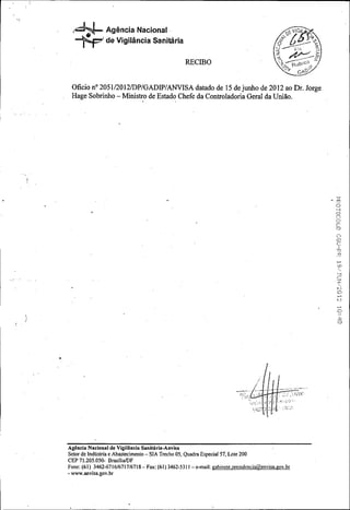 Anvisa - Auditoria especial 04/2012