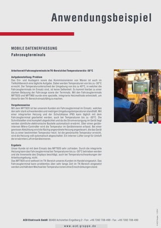 Anwendungsbeispiele mobile Datenerfassung II