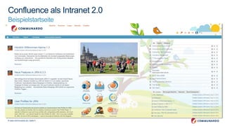 © www.communardo.de | Seite 4
Confluence als Intranet 2.0
Beispielstartseite
 
