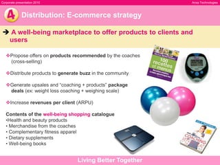 Moderation and validation of user-generated contentTechnology: Content managementAcCThas been designed to meet the 4 keyneeds in content management.Technology: Google, Facebook, iPhoneACT optimizes applications for Google and makes them compatible with Facebook (FBML) and mobile (iPhone OS, Android, etc.)Technology: OrganizationA technical team of 20 people in 4 fields of expertise  Core CompetenciesAnxa Coaching TechnologyProprietary technology platform for applicationsPublishingA multi-format catalogue of original contentMedia and Communities Management of media and communitiesDistributionMulti-channel sales force 