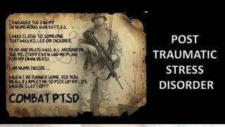 POST
TRAUMATIC
STRESS
DISORDER
 