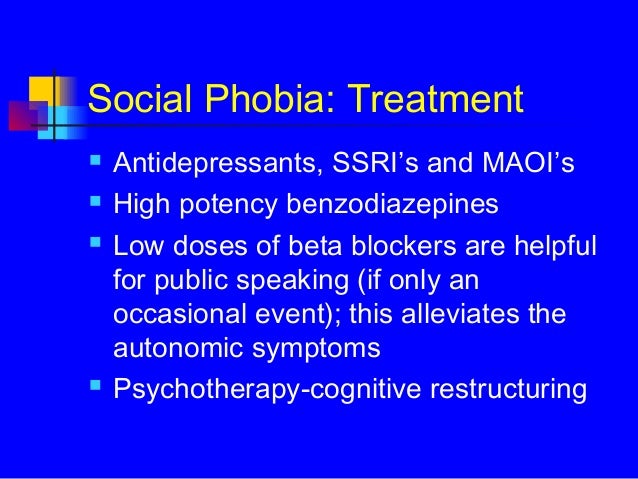 Atenolol For Anxiety Depression