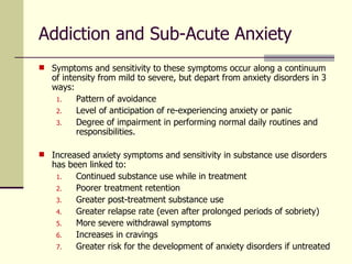 Treating Co-Occurring Mood & Anxiety Disorders with Substance Use Disorders