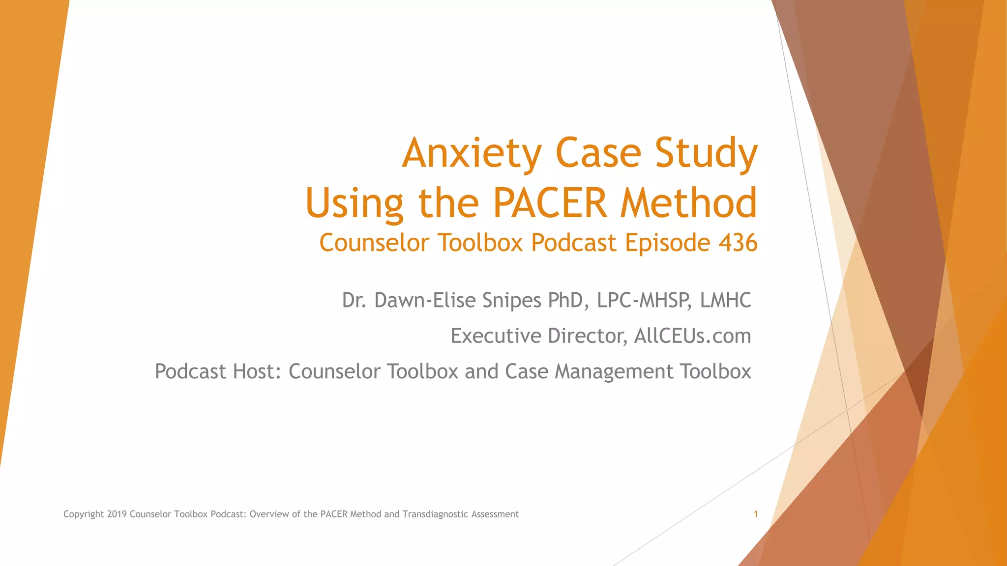 Anxiety case study | PPTX