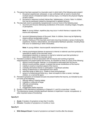 Anxiety disorder symptoms may experience psychologically can include: